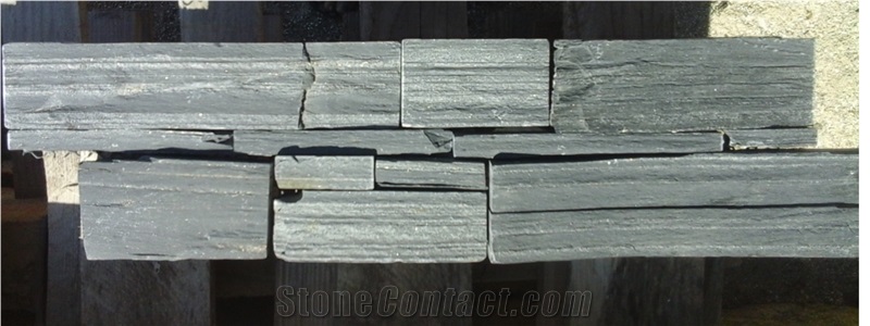 Eco Supplier/Z Shape Black Slate/Veneer Stone/Cultured Stone