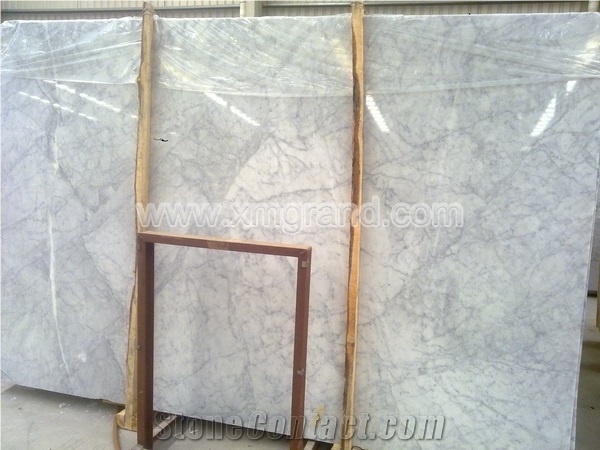 Italian Bianco Carrara C White Marble Tiles and Slabs