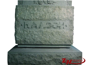 American Style Cheap Price Roof Top Sesame White/ G603 Granite Tombstone Design/ Single Monuments/ Upright Monuments/ Headstones/ Gravestone