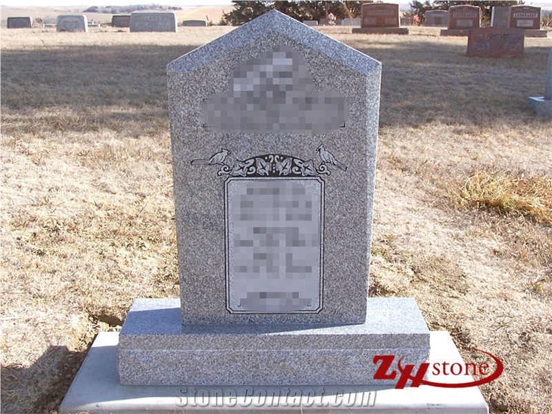 American Style Good Quality Sesame White/ G603 Granite Upright Double Monuments/ Monument Design/ Western Style Monuments/ Gravestone/ Custom Monuments