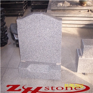 Bacuo White,Balma Grey,Padang Light G603 Granite Headstones, Western Style Monuments, Single Custom Tombstone