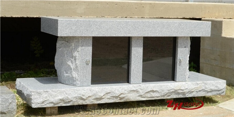 G603 Granite Bench Style Headstone , Tombstones