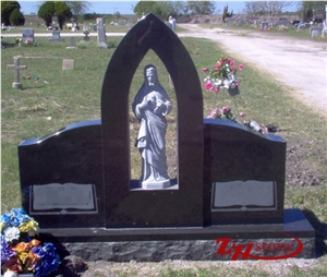 Good Quality Angel with Double Polished Sesame White/ G603 Granite Engraved Headstones/ Tombstone Design/ Western Style Tombstones/ Heart Tombstones/ Angel Monuments