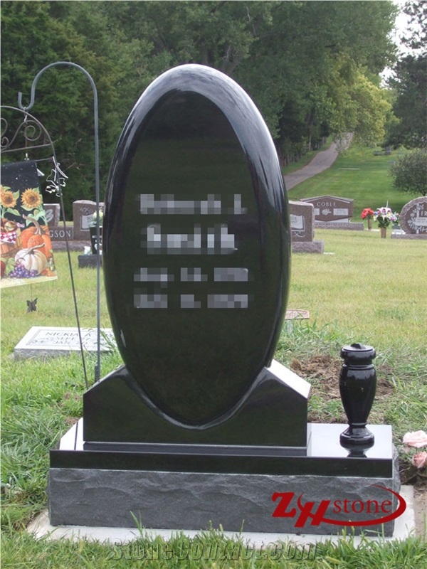 Good Quality Celtic Cross Style Shanxi Black/ Absolute Black/ Indian Black Granite Single Monuments/ Cross Tombstones/ Upright Monuments/ Engraved Tombstones/ Custom Monuments