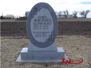 Good Quality Rugby Design Absolute Black/ Shanxi Black/ Indian Black Granite Engraved Headstone/ Monument Design/ Western Style Monuments/ Gravestone/ Custom Monuments