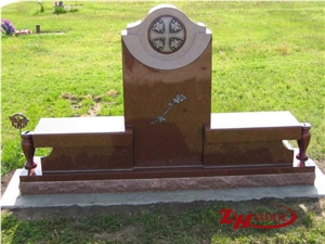 Good Quality Slant Top with Chamfer Absolute Black/ China Black/ Shanxi Black Granite Single Monuments/ Upright Monuments/ Headstones/ Custom Monuments/ Monument Design