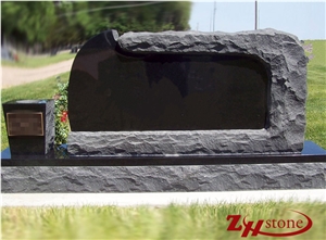 Good Quality Unique Design Absolute Black/ Shanxi Black/ China Black Granite Single Monuments/ Upright Monuments/ Engraved Tombstones/ Engarved Headstones/ Gravestone