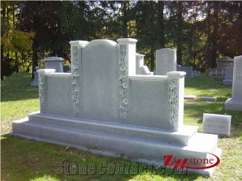 Mobile Design Shanxi Black Granite Tombstone