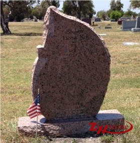 Own Factory Polished Shanxi Black/ Absolute Black/ Indian Black Granite Wave Top Straight Tombstone Design/ Cross Tombstones/ Western Style Tombstones/ Single Monuments/ Upright Monuments