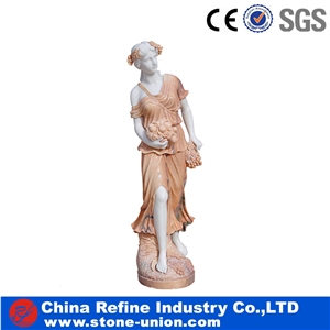 High Quality Polished Shiny Red Marble Sculpture Statue