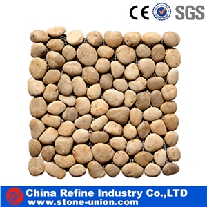 Beige Pebbles Mosaic and Stone Tile