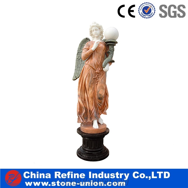 China Beige Marble Hand-Sculpted Classical Garden Statues & Sculptures,Sculpture Statue,Cavings,Head Statue