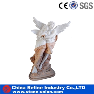 China Multicolor Marble Hand-Sculpted Classical Garden Statues & Sculptures