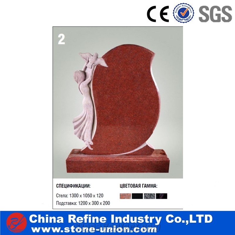 Imperial Red Monuments & Tombstones , Engraved Headstone , Engraved Tombstones
