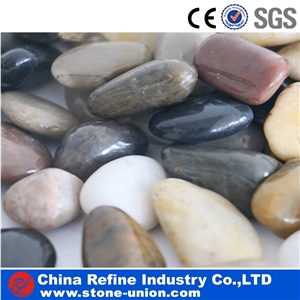 Landscaping Mix Color Polished Pebble Stone Natural Stone