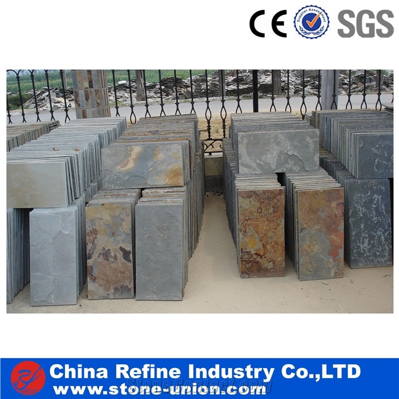 Low Price Natural Rusty Slate Tile, Cheap Rusty Floor Covering Tile,Slate Tiles, Slate Flooring, Slate Floor Tile on Sale, Rusty Slate Slabs & Tiles
