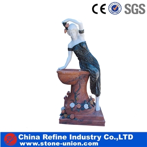 Marble Sculptured Human Sculpture /Exterior Hand Carved Statues
