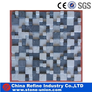 Marble Wall Mosaic Tile , Marble Mosaic Pattern, Marble Mosaic Tile Interior Stone