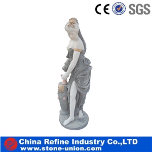 Natural Marble Figure Carving Human Sculptures,Western Style Figure Statue Marble Sculpture