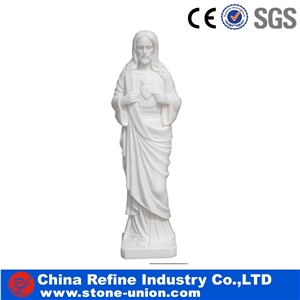 Polished Cheap White Marble Carving,Western Human Sculpture
