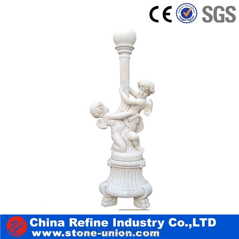 Pure White Marble Stone Figure Carving Human Sculptures