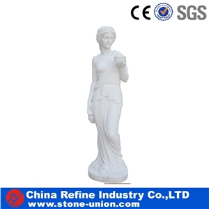 White Marble Figure Statues, Handcarved Sculptures, Western Style Marble Human Sculptures & Statues