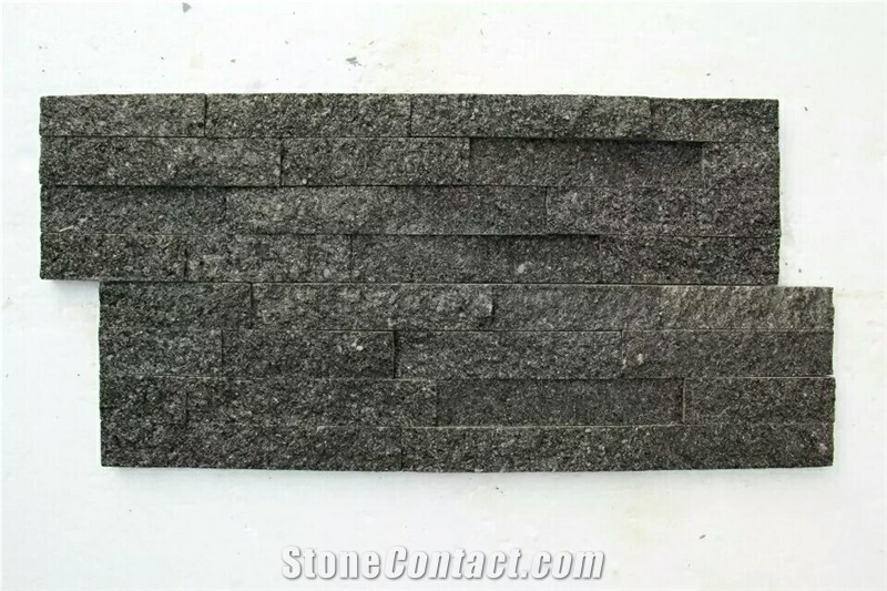 Black Galaxy Granite Cultured Stone for Wall Cladding,Black Galaxy Cultured Stone