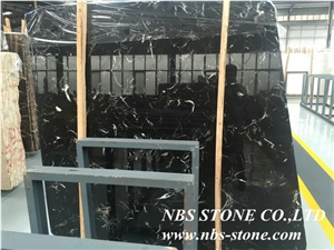 Black Ice Marble,China"S New Black Beautiful Marble Tile & Slab
