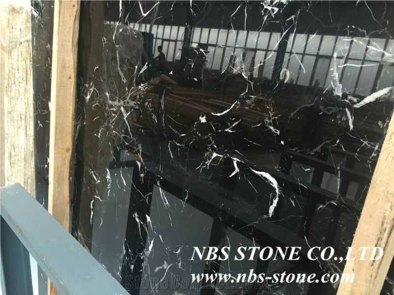 Black Ice Marble,China"S New Black Beautiful Marble Tile & Slab