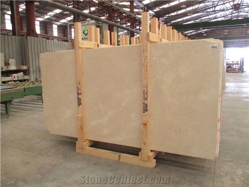 Crema Marfil Marble Polished Slab Standard Plus Range