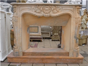 Beige French Style Fireplace-Rsc056 Marble