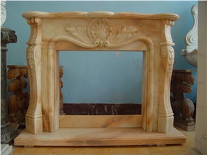 French Style Beige Fireplace-Rsc104 Marble