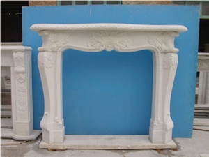 French Style Fireplace-Rsc100 White Marble