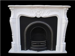 French Style White Fireplace-Rsc091 Marble