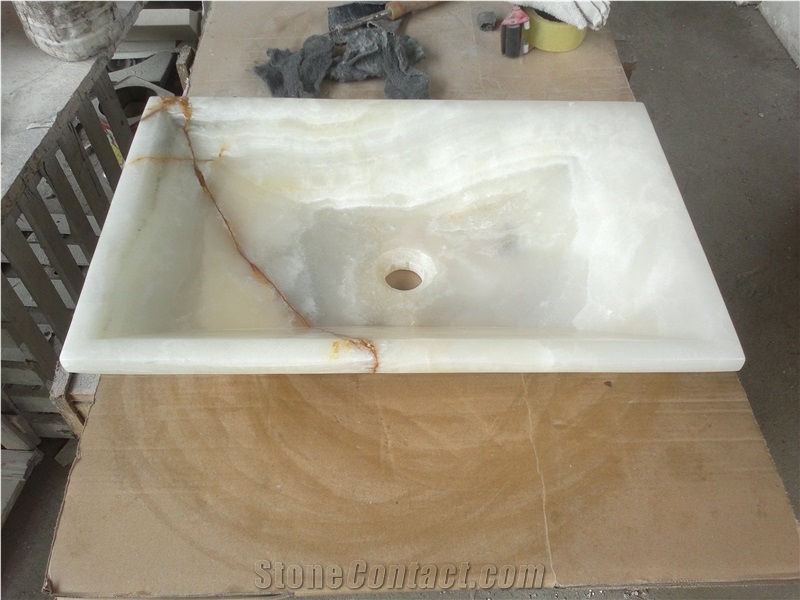 Good Price Square Shape Onxy Bathroom Sink for Sale