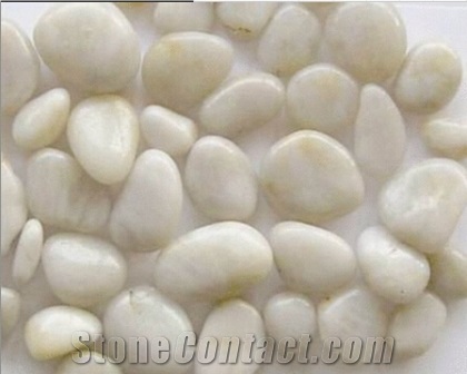 High Polished White Pebble Stone with Competitive Price