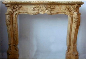High Quality Brown French Style Fireplace-Rsc077 Marble