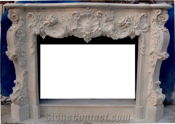 High Quality French Style Fireplace-Rsc092 Marble