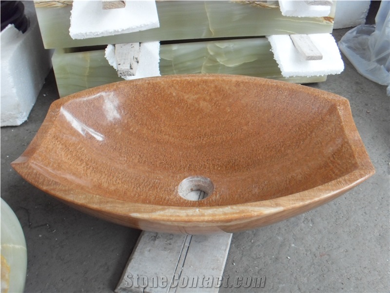 High Quality Oval Shape Marble Stone Bathroom Sink