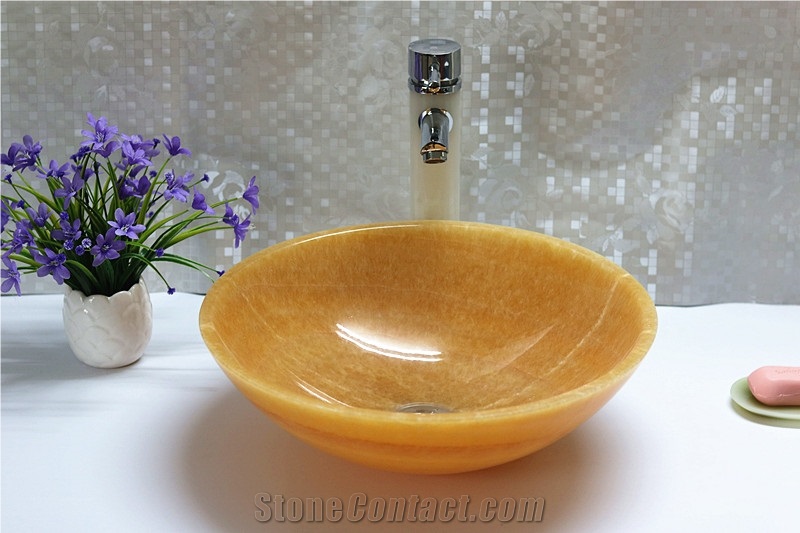 Honey Yellow Onyx Sink / Basin