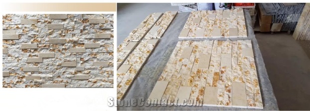 Kimpi Gold Marble Cultured Stone