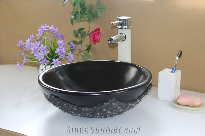 Modern Black High Quality Round Sink Wash Basins