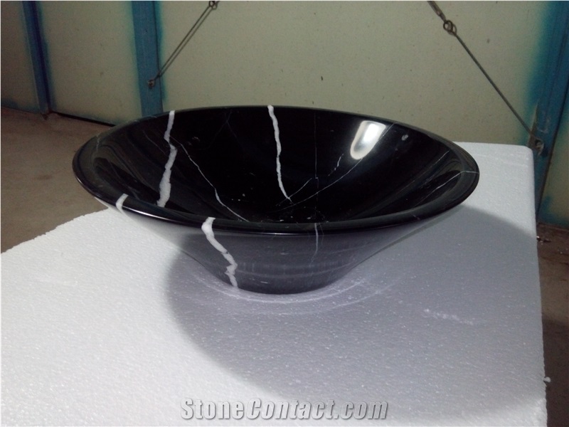 Modern Good Price China Marquina Marble Sink