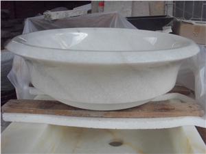 Most Popular and Good Quality Of White Marble Vessel Sinks