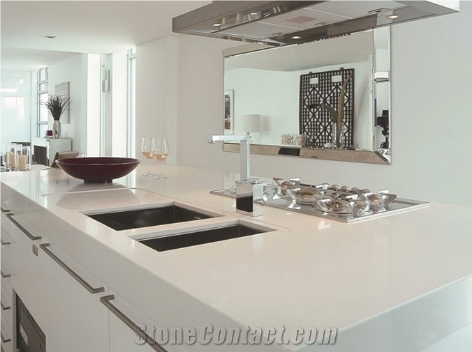 Promotional Custom Design Quartz Stone Kitchen Countertop