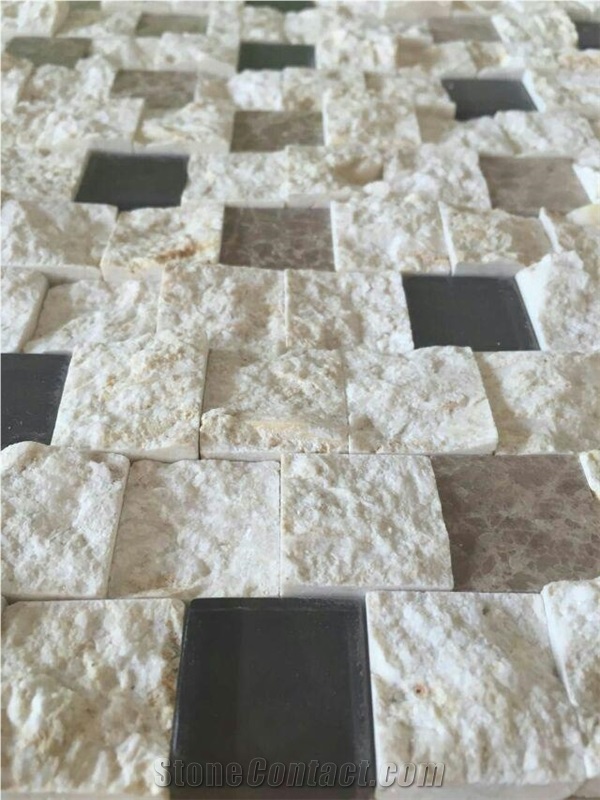Split Surface Beige Cultured Stone for Wall Decorating
