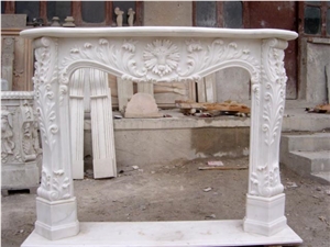 White French Style Fireplace-Rsc078 Marble
