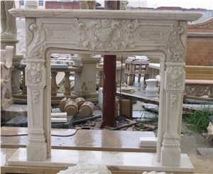 White French Style Fireplace-Rsc083 Marble