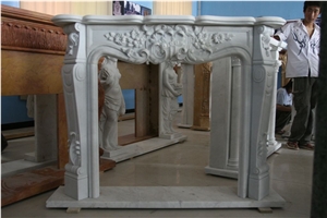 White French Style Fireplace-Rsc094 Marble
