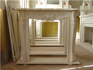 White French Style Fireplace-Rsc098 Marble